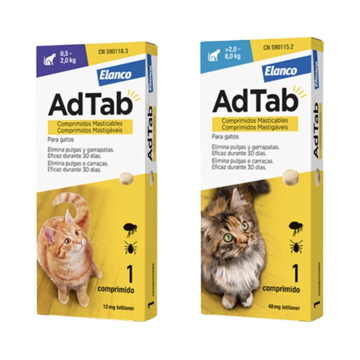 Ad Tab Masticable Gato 3 Comprimidos - Imagen 1