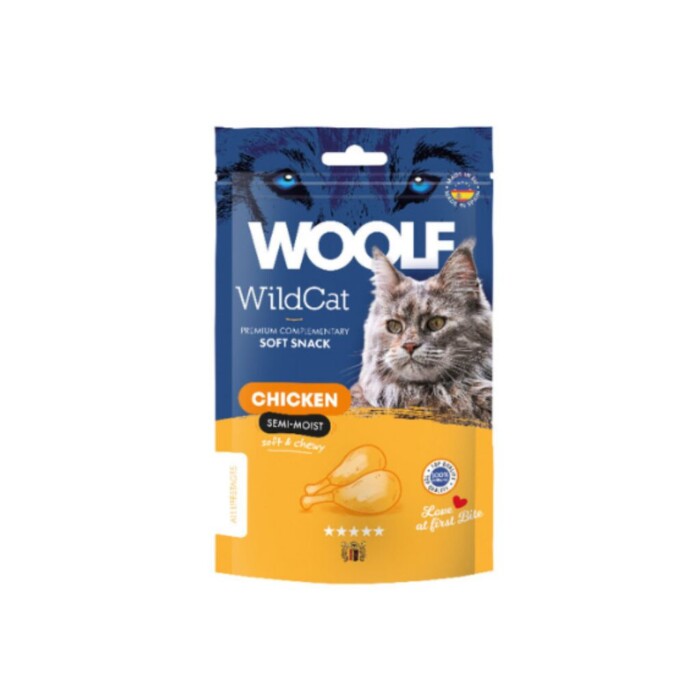 Woolf Wild Cat Snack Semihúmedo Pollo 50gr - Imagen 1