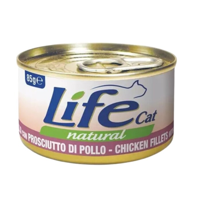 Life Lata Cat Pollo Con Jamón 85 Gr - Imagen 1