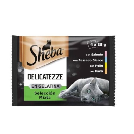 Sheba Delicatezze Gelatina Mixta 4x85g