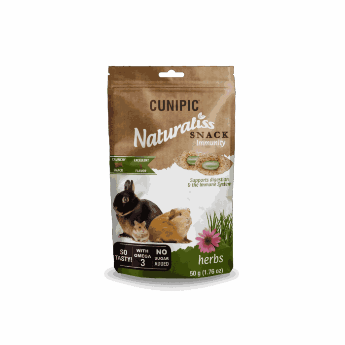 Naturaliss Immunity Herbs Snack 50 g Cunipic - Imagen 1