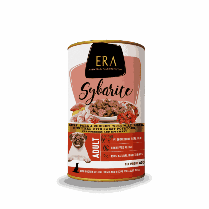 Alimento Húmedo ERA Sybarite de Ternera, Cerdo y Pollo con Jabalí para Perros - Imagen 1