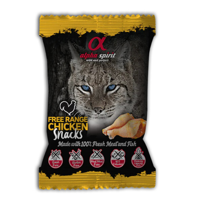 Alpha Spirit Snack Gato Ave de Corral 50g - Imagen 1