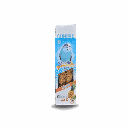 Barritas Snack Deluxe de semillas y frutas cítricas para periquitos 60 g Cunipic