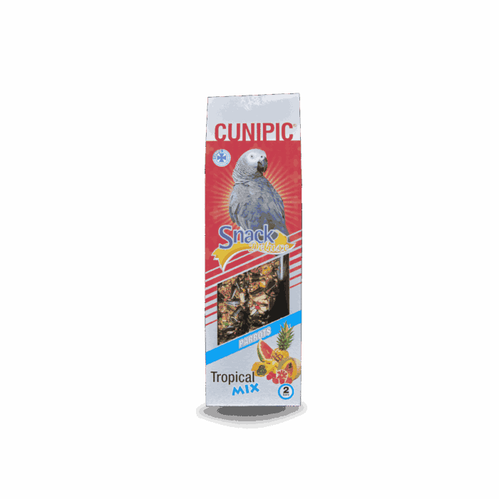 Barritas Snack Deluxe de frutas tropicales para loros 130 g Cunipic - Imagen 1