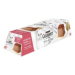 PURINA® GOURMET™ REVELATIONS™ Pirámide de Mousse, con Salmón y cascada de Salsa