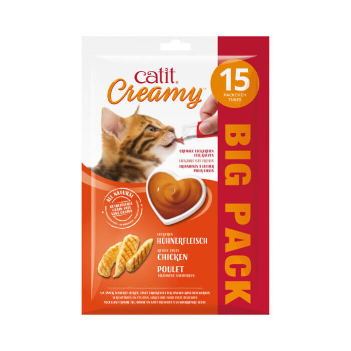 Catit Creamy Pollo 15x10g - Imagen 2