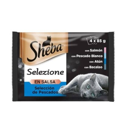 Sheba Selezione Salsa Pescado 4x85gr