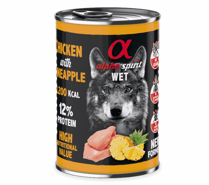 Alpha Spirit Lata Pollo Con Piña Para Perros - Imagen 1