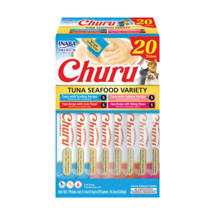 Churu Cat Variedad Atún con Marisco 20 x 14gr - Imagen 1