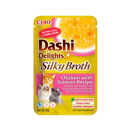 Churu Cat Dashi Silky Broth Pollo y Salmón 40gr
