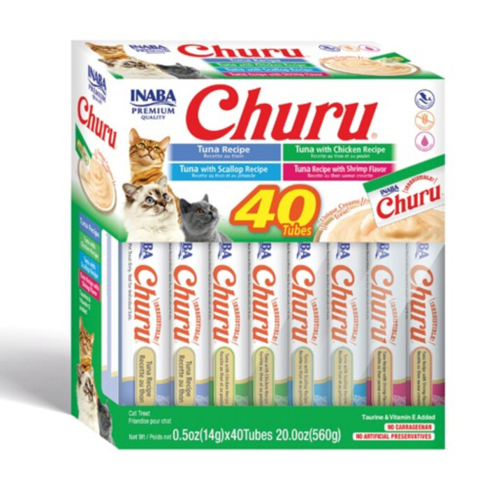 Churu Cat Variedad Atún y Marisco 40 x 14gr - Imagen 1