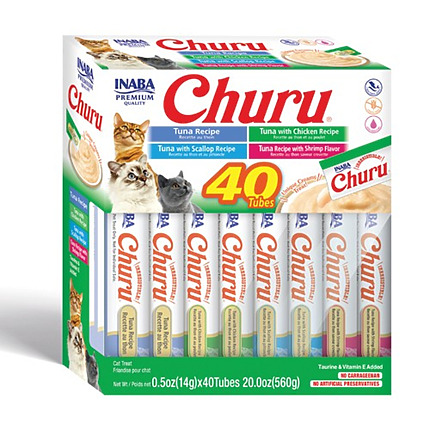 Churu Cat Variedad Atún y Marisco 40 x 14gr