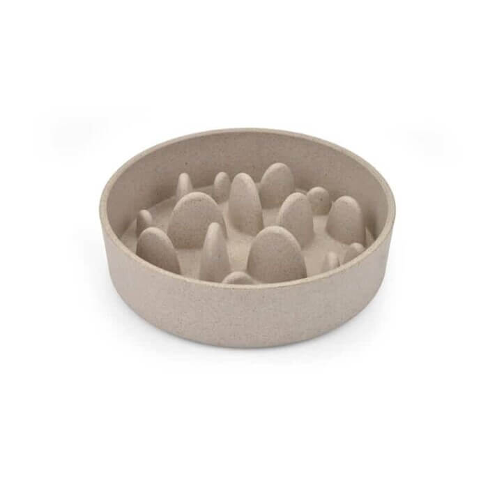 Nayeco Comedero Antivoracidad Bambú Beige - Imagen 1