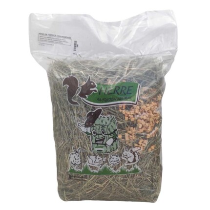 Heno de Festuca Extra Verde con Manzana