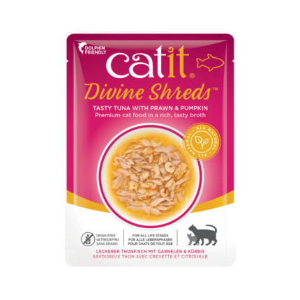 Catit DivineShreds Sopa Atún/GambasCalabaza 75g