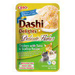 Churu Cat Dashi Delicate Flakes Pollo, Atún y Vieira 40g