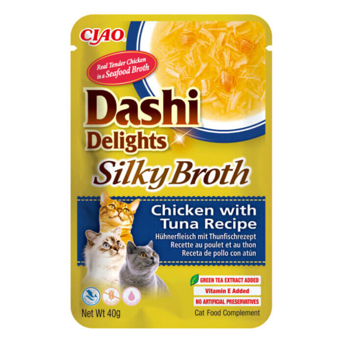 Churu Cat Dashi Silky Broth Pollo y Atún 40g - Imagen 1