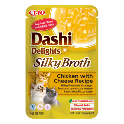 Churu Cat Dashi Silky Broth Pollo y Queso 40g