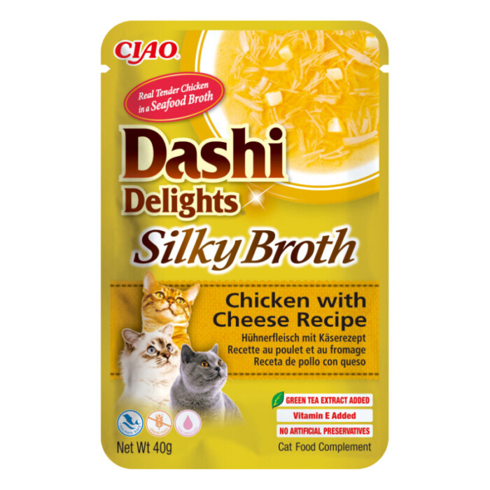 Churu Cat Dashi Silky Broth Pollo y Queso 40g - Imagen 1