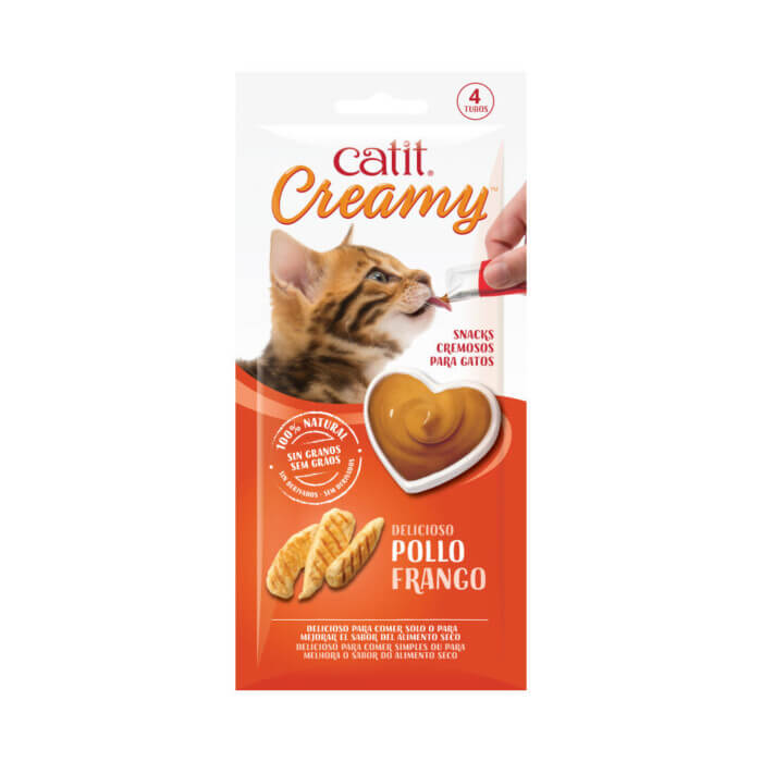 Catit Creamy Pollo 4x10g - Imagen 2