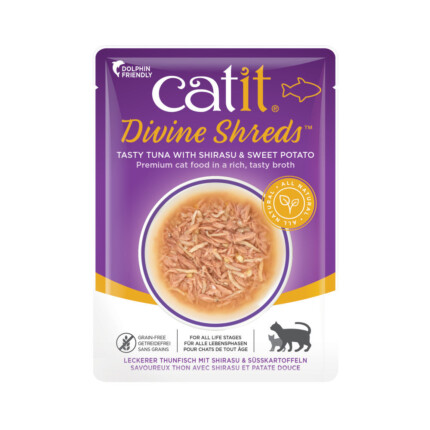 Catit DivineShreds Sopa Atún/ShirasuBoniato 75g