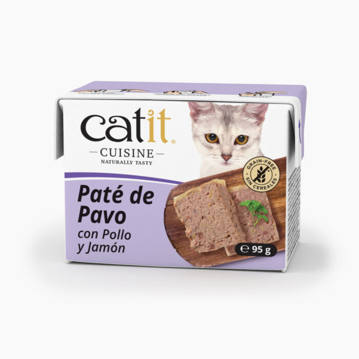 Catit Cuisine Pate de Pavo con Pollo y Jamón 90gr - Imagen 1