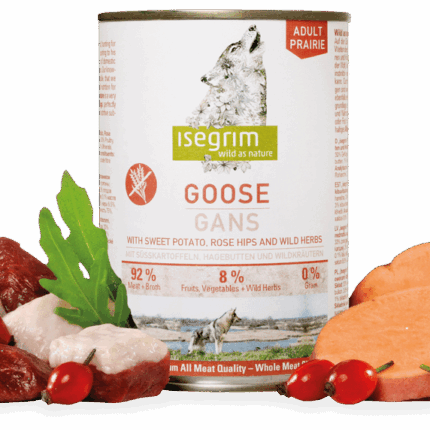 Isegrim Ganso Boniato Escaramujo Lata Para Perro 800g