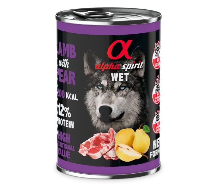 Alpha Spirit Cordero Con Pera Perro 400gr - Imagen 1