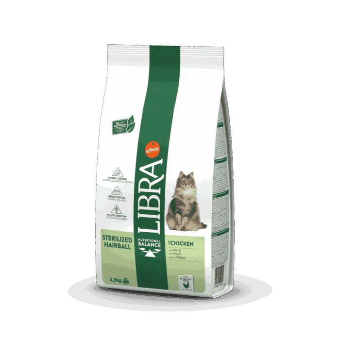 Libra Sterilized Hairball Con Pollo - Imagen 1