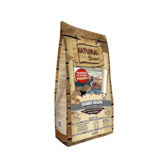 Natural Greatness Rabbit Recipe Adult Light Mini - Imagen 1