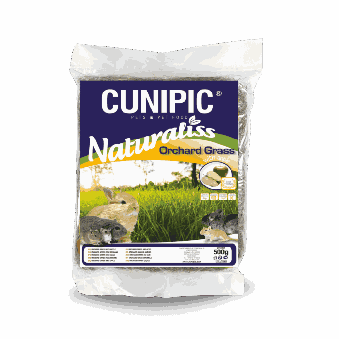 Naturaliss heno Orchard Grass con manzana 500 g - Imagen 1