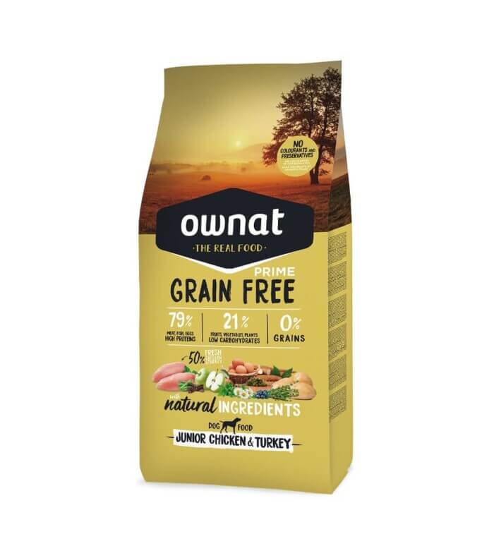 Ownat Grain Free Prime Junior Chicken&Turkey Para Perros - Imagen 1