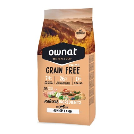 Ownat Grain Free Prime Junior Lamb Para Perros