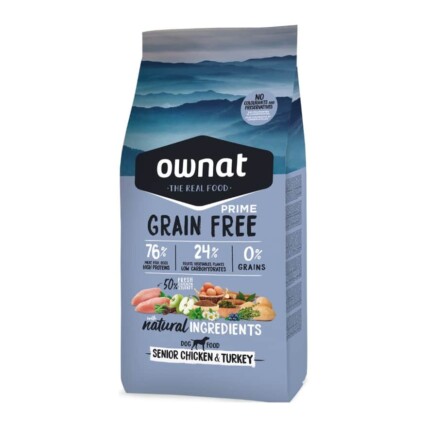 Ownat Grain Free Prime Senior Chicken&Turkey Para Perros