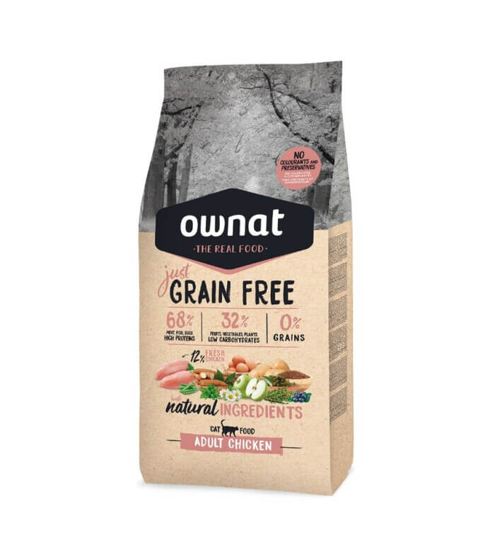 Ownat Grain Free Just Adult Chicken | Para Gatos - Imagen 1