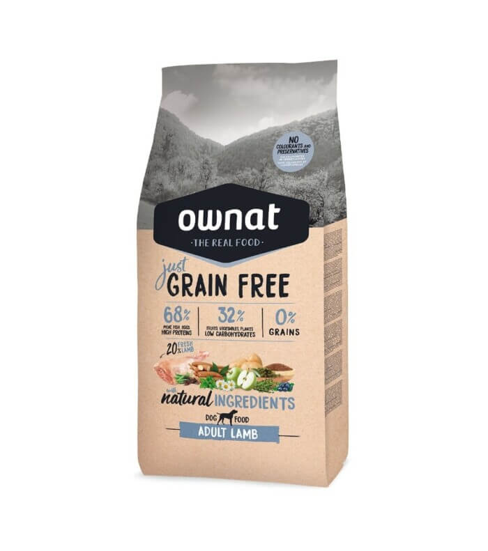 Ownat Grain Free Adult Lamb Para Perro - Imagen 1