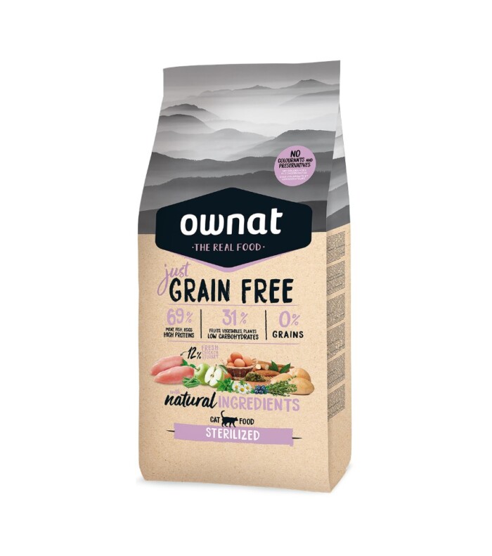 Ownat Grain Free Just Sterilized | Para Gatos - Imagen 1