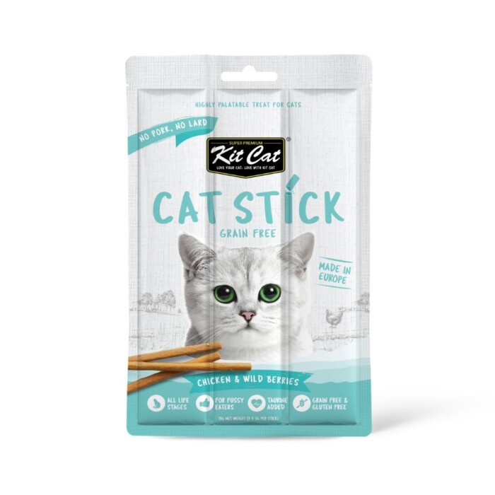 Kit Cat Stick Pollo con Frutos del Bosque 15g - Imagen 1
