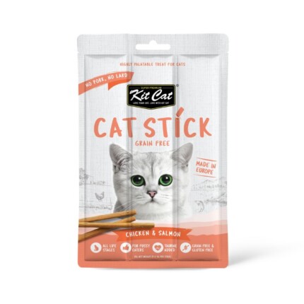 Kit Cat Stick Pollo con Salmón y Calabaza 15g