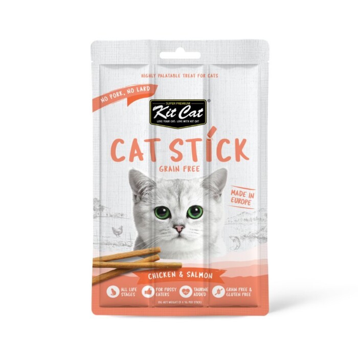 Kit Cat Stick Pollo con Salmón y Calabaza 15g - Imagen 1