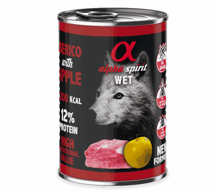 Alpha Spirit Lata Cerdo Con Manzana Para Perros - Imagen 1