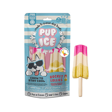 Pup Ice Helado de Fresa y Plátano 90g