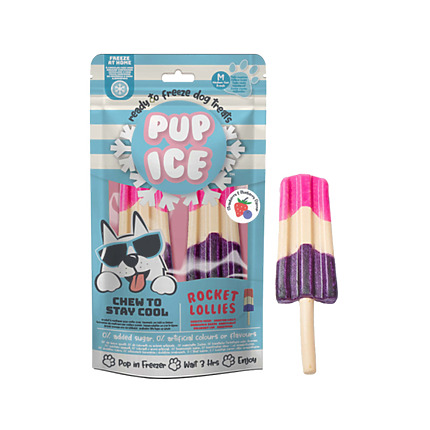 Pup Ice Helado de Fresa y Arándanos 90g
