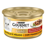 PURINA® GOURMET® GOLD Bocaditos en Salsa Pollo e Hígado