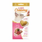 Catit Creamy Superfoods AtúnCoco y Wakame 4x10g