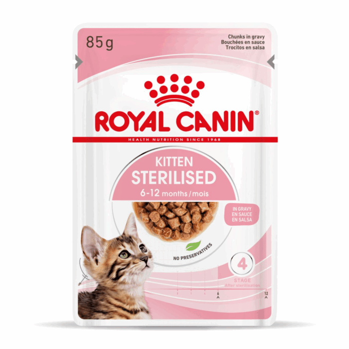 Royal Canin KITTEN STERILISED Chunks in gravy 85 Gr - Imagen 1