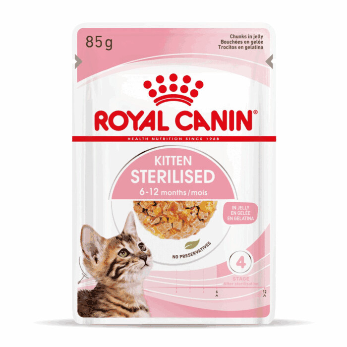 Royal Canin KITTEN STERILISED Chunks in jelly 85 Gr - Imagen 1