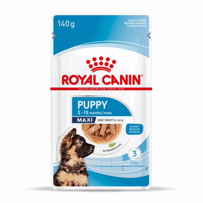 Royal Canin PUPPY - MAXI - Chunks in gravy 140 Gr - Imagen 1