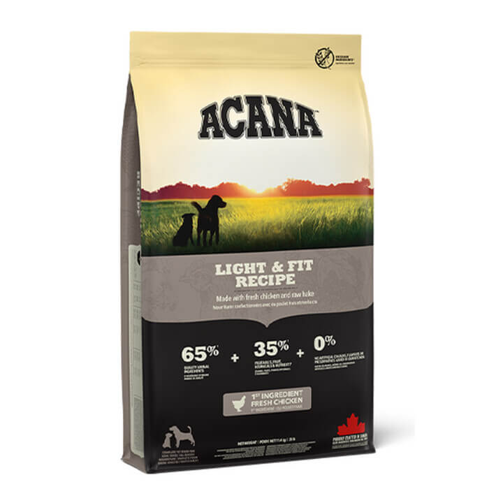 squared-ACANA Dog Light & Fit Recipe Front Right 11.4kg EMEA APACtif Acana Light & Fit Recipe - Imagen 1